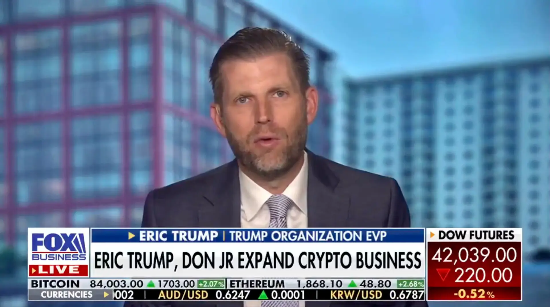 埃里克·特朗普(Eric Trump)称比特币为最伟大的价值储存和对房地产的令人难以置信的对冲”